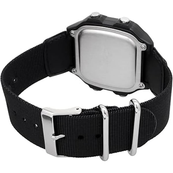 Kello - CASIO - AE-1200WHUB-8AVEF - Musta nailon - 10 baarin vesitiivis - Digitaalinen Svart