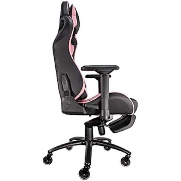 TALIUS Caiman V2 Gaming Chair Sort/Pink - Fodstøtte - 4D - Frog TAL-V2PINK - Acacia Svart/rosa