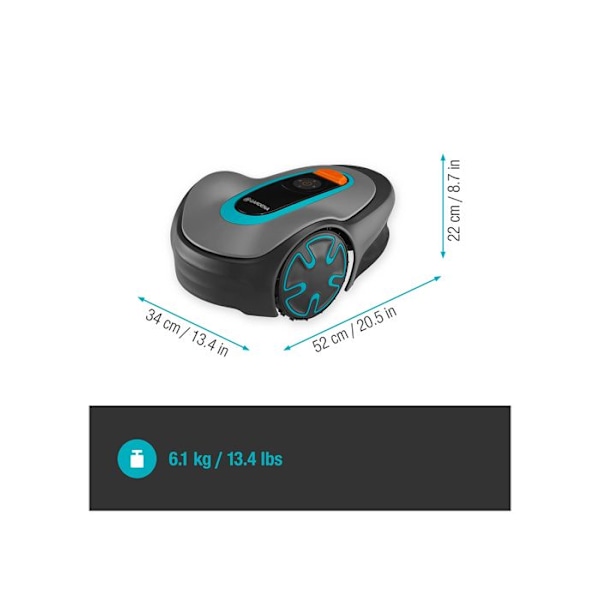Robotplæneklipper - GARDENA - 15201-34 - Stille - Bluetooth - 250m²