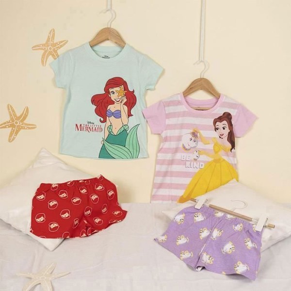 Pyjamas til Pige - CERD - Disney Prinsesser - Rosa - 5 År - Officiel Licens Rosa 3 år