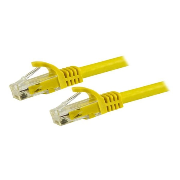 Cat6 Gigabit UTP netværkskabel uden krog 15m - STARTECH - Gul - M/M
