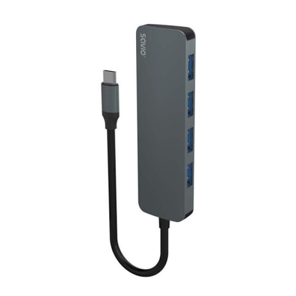 SAVIO Hub USB-C - 4 x USB-A, - AK-54