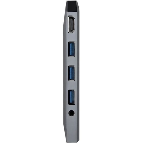 Dock USB-C 9 i 1 - AISENS - ASUC-9P001-GR - Aluminium - 100W PD - 4K HDMI