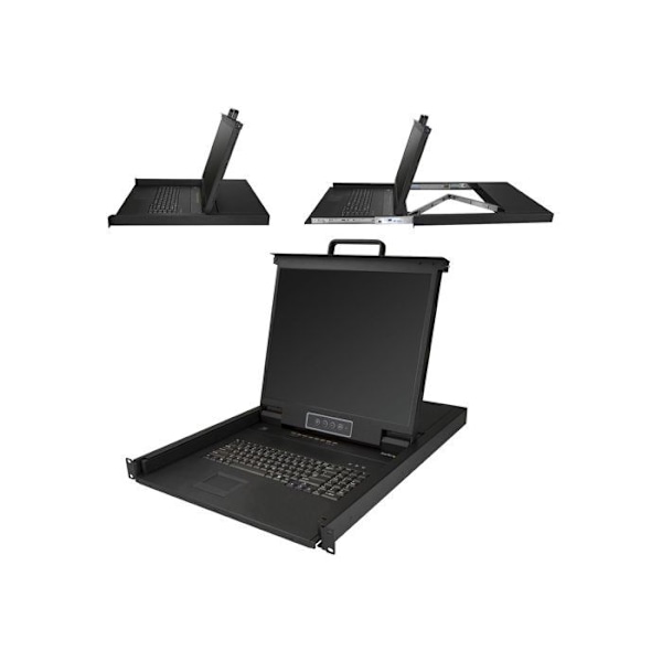 Konsol KVM - StarTech.com - RKCONS1908K - 8 portar - 19 tum - Rackmontering - LCD-skärm