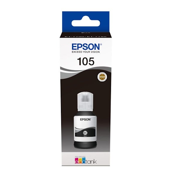 EPSON 105 blækbeholder - 140 ml - Sort - EcoTank ET-7700, ET-7750, L7160, L7180