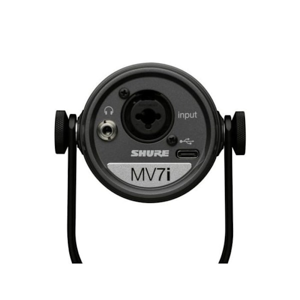 Micro Dynamique - Shure - MV7i - USB-C - Musta - Sisällöntuottajat, Podcasterit
