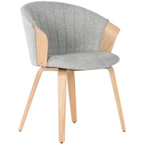 Spisestuestol - HOME ESPRIT - Grå - Polyester - Træ - 62,5 x 53,78 x 59 cm Flerfärgad