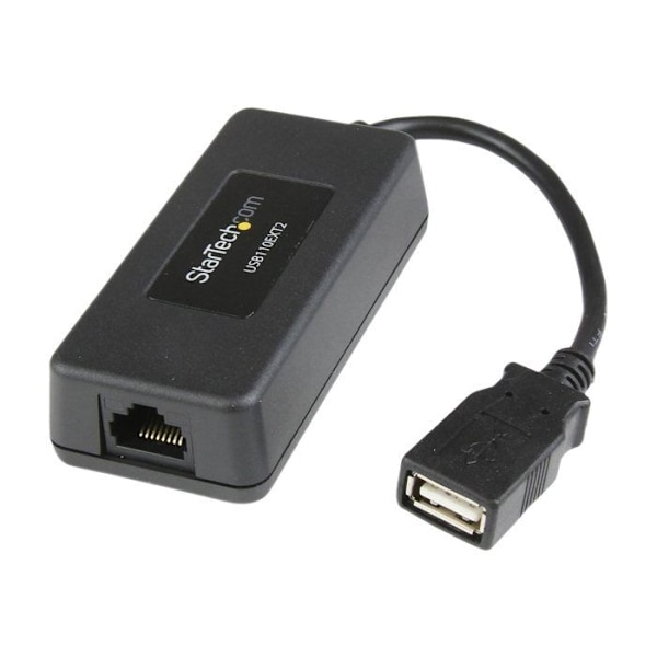 Ethernet-laajennus - STARTECH - USB 1.1 - 40 m - Kompakti - Ilman ulkoista virtalähdettä musta
