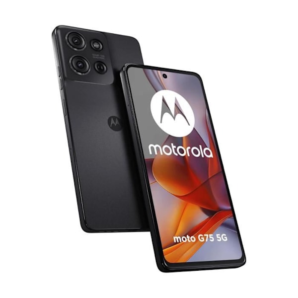 Motorola Moto G75 5G 8 Gt/256 Gt Harmaa (Charcoal Gray) Kaksois-SIM Harmaa