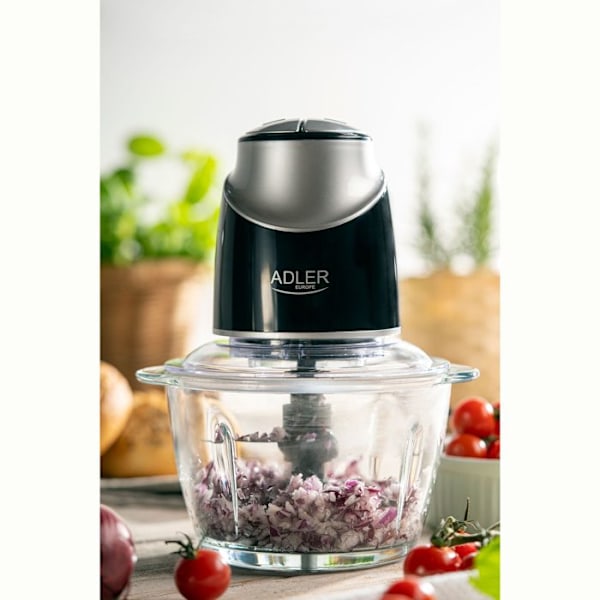 Köttkvarn - Adler - AD4082 - 550W - 4 Knivar i Rostfritt Stål - 2 Hastigheter vit svart