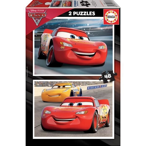 Autot 3 Puzzle - Borrás - 2x48 kpl - Lapsille 4-vuotiaille