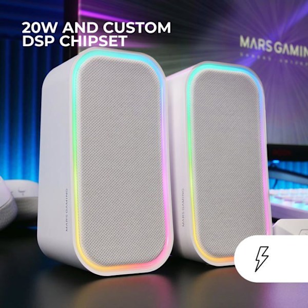 Højttaler - MS-OM - MS-OM - 20W - Bluetooth 5.3 - Tekstil mesh design