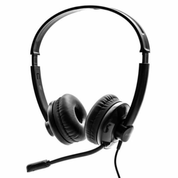 Headset with Microphone Nilox USB Black - Color: Black, Type: Headset, Features: Microphone