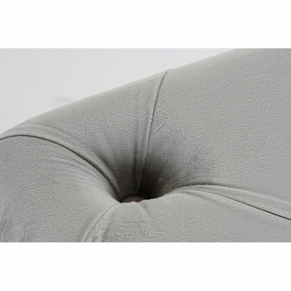 Bænksæde af polyester, fløjl og MDF træ DKD Home Decor grå