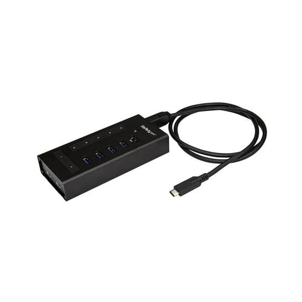 USB-C-hubb - STARTECH - 7 portar - USB 3.0 - Metall - Snabbladdning