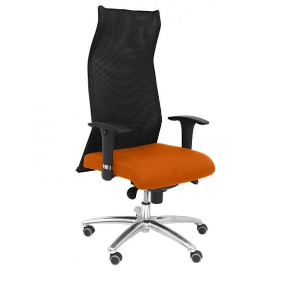 Model 13SBALI308 Ergonomisk kontorstol med synkron mekanisme og justerbar i højden Åndbar sort mesh ryglæn og