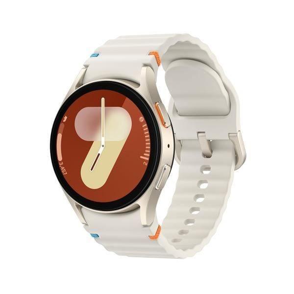 Samsung Galaxy Watch7 40 mm Round Face Smartwatch i Beige med 1,31" pekskärm, anslutning, WiFi 5, NFC