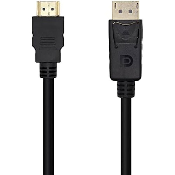 AISENS konverterkabel - DisplayPort han til HDMI han - 3m - Sort