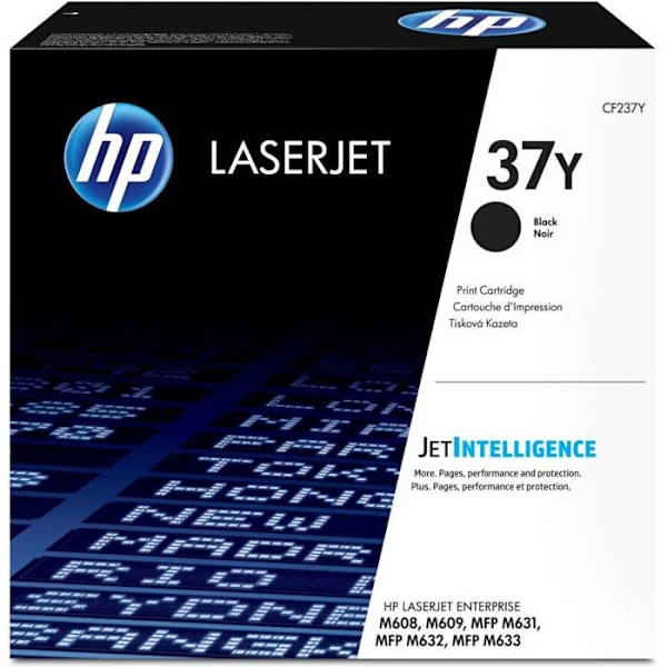 HP 37Y - CF237Y värikasetti - Alkuperäinen - LaserJet - Erittäin riittoisa - Musta