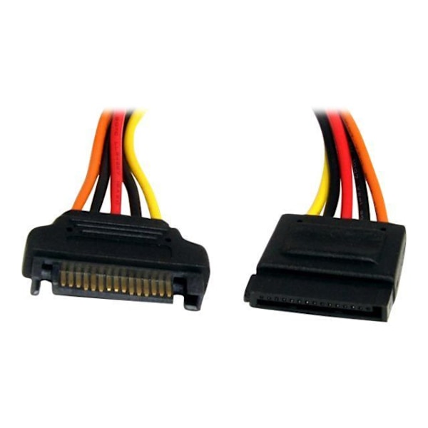 STARTECH.COM 15-nastainen SATA-virtajatkokaapeli - virtalähteen jatkokaapeli - 12"