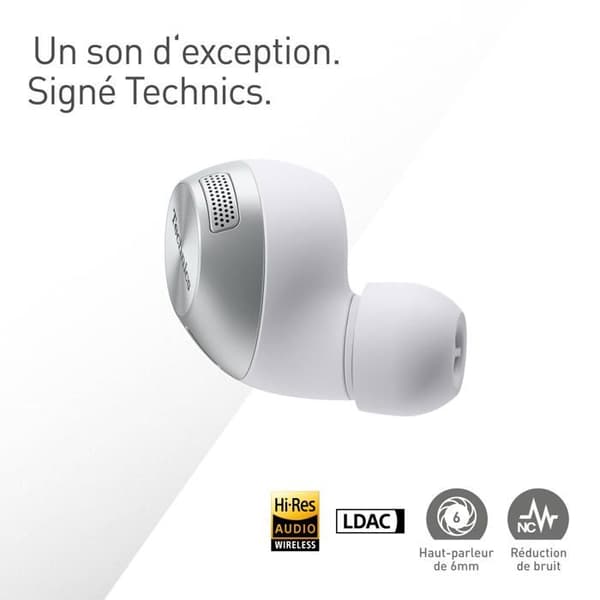 Technics EAH-AZ40M2 Silver - True Wireless Earphones - Hörlurar Silver