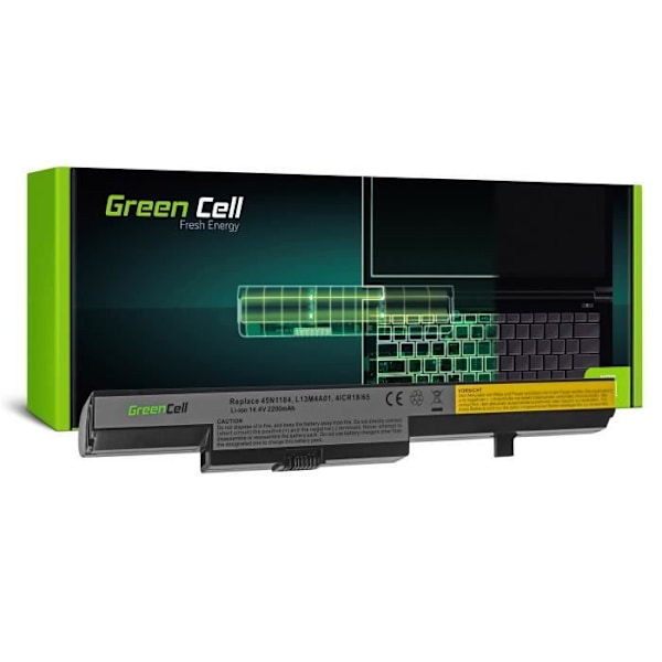 Grøn cellebatteri Lenovo L13L4A01 L13M4A01 L13S4A01 til Lenovo B50 B50-30 B50-45 B50-70 B50-80 B40 B40-30 B40-45 B40-70 B40-80