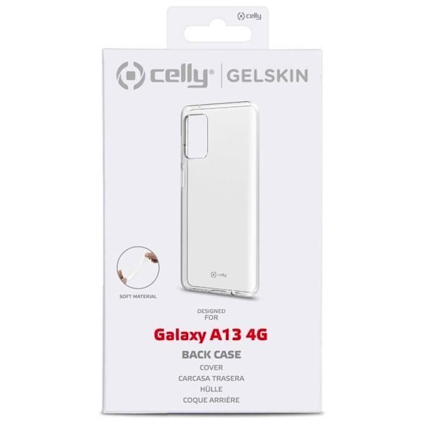 CELLY Celly Gelskin skyddsfodral för mobiltelefoner 16,8 cm (6,6") skal Translucent