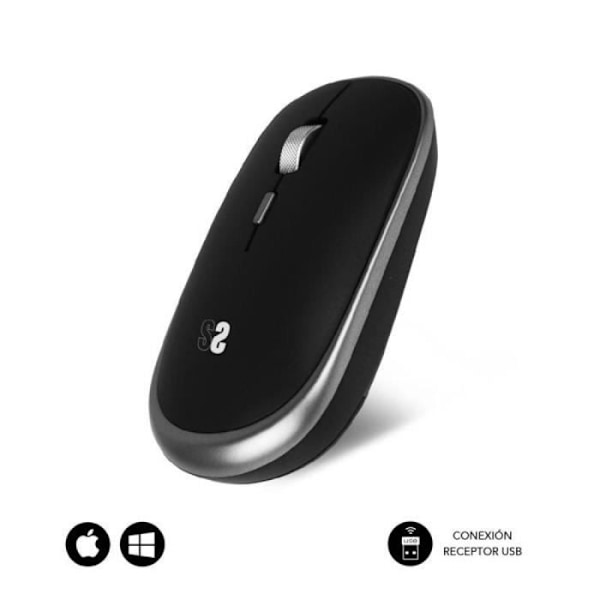 Trådløs mus - SUBBLIM - SUBMO-RFM0002 - 1600 DPI - Let - Stille
