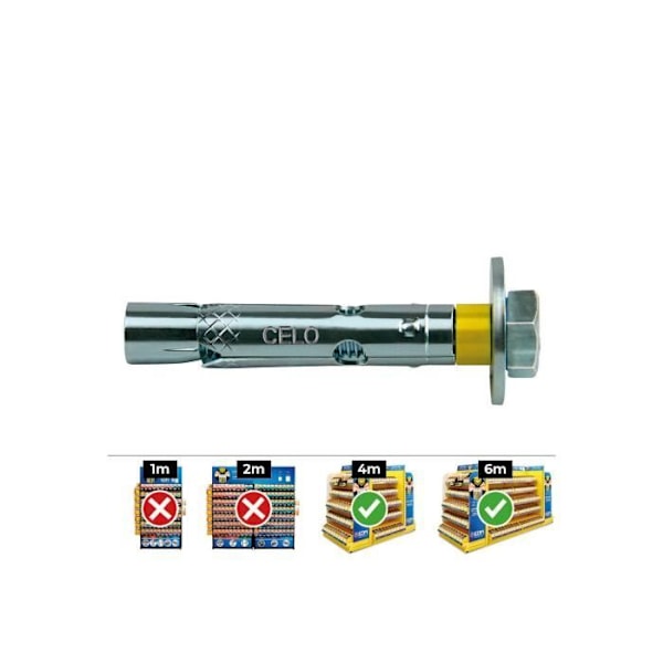 GENERISK - Dnbolt Dt8-C (M8X45) Platt zinkskruv. Eta 250 Uni. Celo