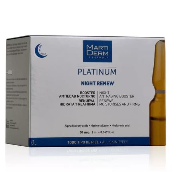 MartiDerm Platinum Night Renew 10 ampullia