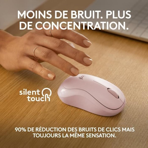 Mus - Trådløs - Logitech - M240 STILHED - Rosa Rosa