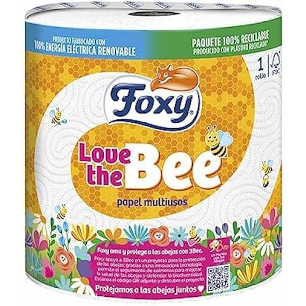 Foxy køkkenpapir, standard Flerfärgad