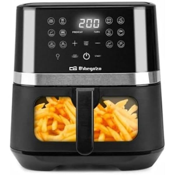 Fritös - ORBEGOZO - Fdr68 - 6,5 L - Svart - 1800 W - Variabel temperatur Svart