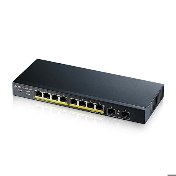 Switch - Zyxel - GS1900-10HP - 8 porte LAN - PoE - Uden ventilator