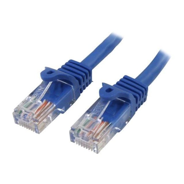 STARTECH Netværkskabel Cat5e UTP uden krog - 7 m Blå - Ethernetkabel RJ45 anti-snuble - Patchkabel