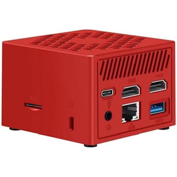 MiniPC LEOTEC N100 Intel Alder Lake N100/16GB/128GB SSD punainen Punainen