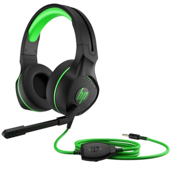 Gaming headset 400 for HP Pavilion - Wired - Black and green