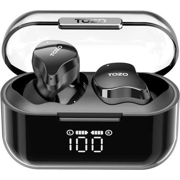 TOZO Crystal Buds Langattomat kuunteluohjaimet Bluetooth 5.3 LED älykäs Kuulokkeet IPX8 vedenpitävät