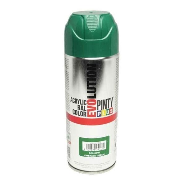 Färgspray Pintyplus EVOLUTION akryl RAL 6001 Glans