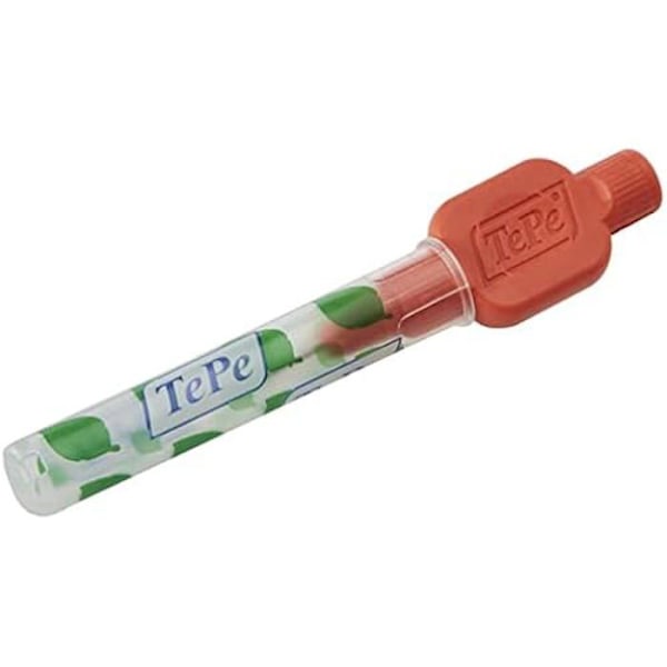 Väliharjat - TEPE - X-Hellä - 0,5 mm - Pakkaus 25 kpl - Ergonominen kahva Röd
