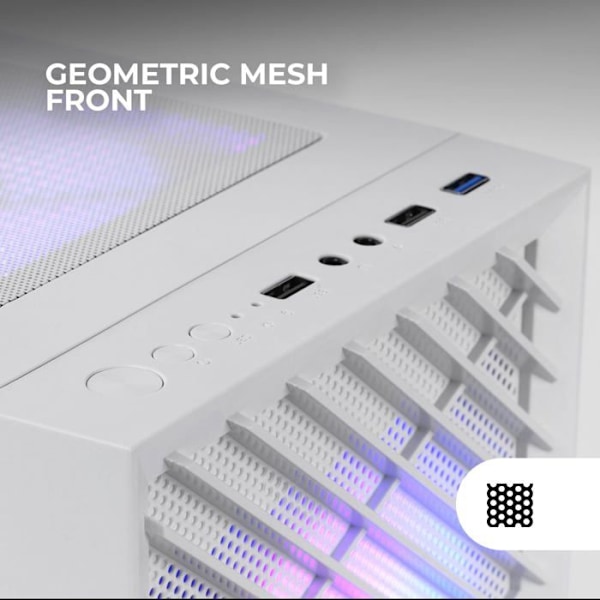 Gaming Chassi - Mars Gaming - MC-VORTEX - MicroATX - Härdat Glas - 3 FRGB 120mm Fläktar