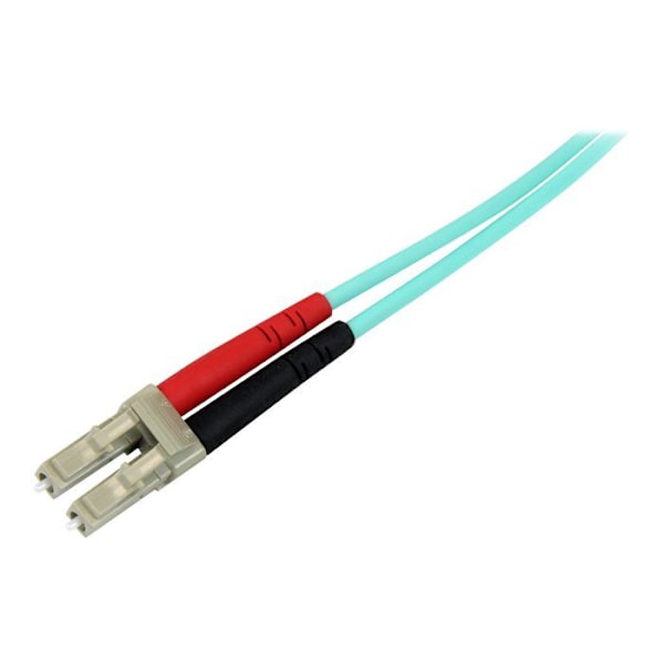 Kuitukaapeli OM4 - STARTECH.COM - Duplex multimode LC LC - 2 m - 100 Gb - Aqua Aqua
