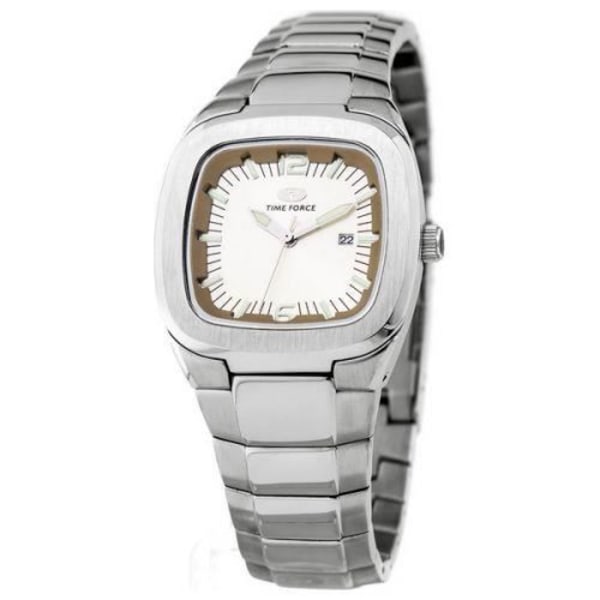 Dameur - Time Force - TF2576L-03M - Kvarts - 33 mm - Stål - Sølv Silver