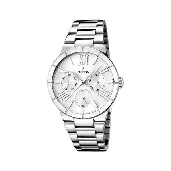 Ur - Festina - F16716/1 - Hvid - Stål - Vandtæthed 5 Atm Vit