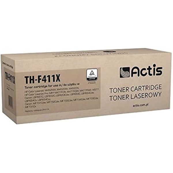 Actis TH-F411X tonerkassette til HP printer - Standard - 5000 sider - Lyseblå