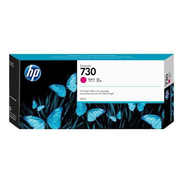 HP 730 blækpatron - Magenta - Høj kapacitet - til HP DesignJet