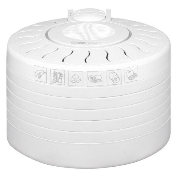 Déhygdator - CLATRONIC - DR 2751 Hvid - 5 stabelbare niveauer - 3,5 kg fødevarer - 250 Watt