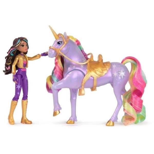 SPIN MASTER SOPHIA JA WILDSTAR MAGIC LIGHT Unicorn Academy Regnbåge