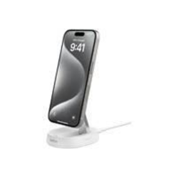 Trådløs oplader - Belkin - BoostCharge Pro - Magnetisk - Konvertibel - Qi2 Vit