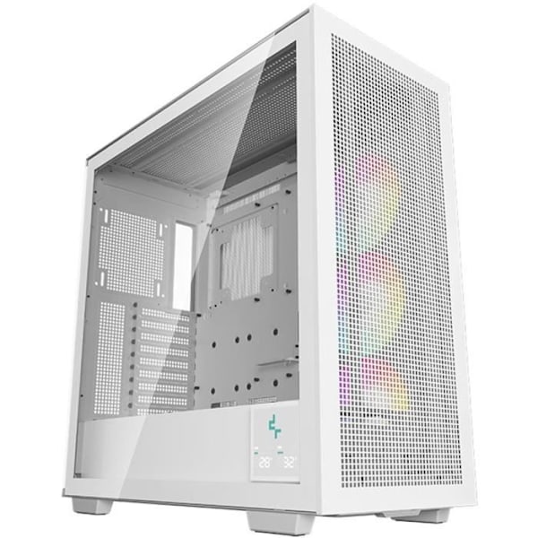 PC-kabinet - DEEPCOOL - MORPHEUS - Stor tårn - E-ATX - Hærdet glas - Mesh-front - Hvid